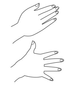 Como desenhar mãos