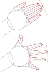 Como desenhar mãos